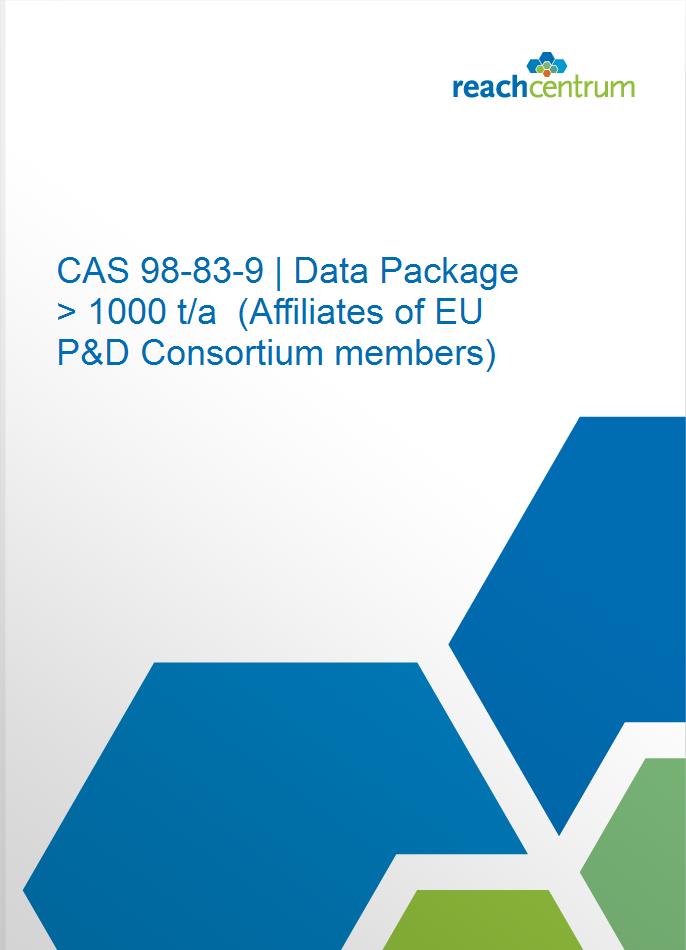 CAS 98-83-9 | Data Package > 1000 t/a  (Affiliates of EU P&D Consortium members)