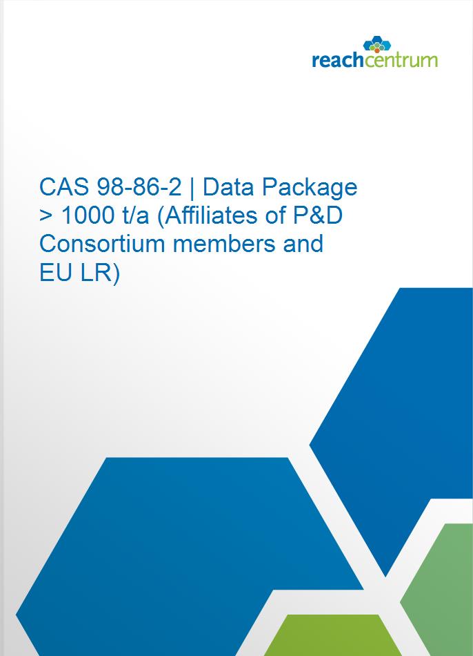CAS 98-86-2 | Data Package > 1000 t/a (Affiliates of P&D Consortium members and EU LR)