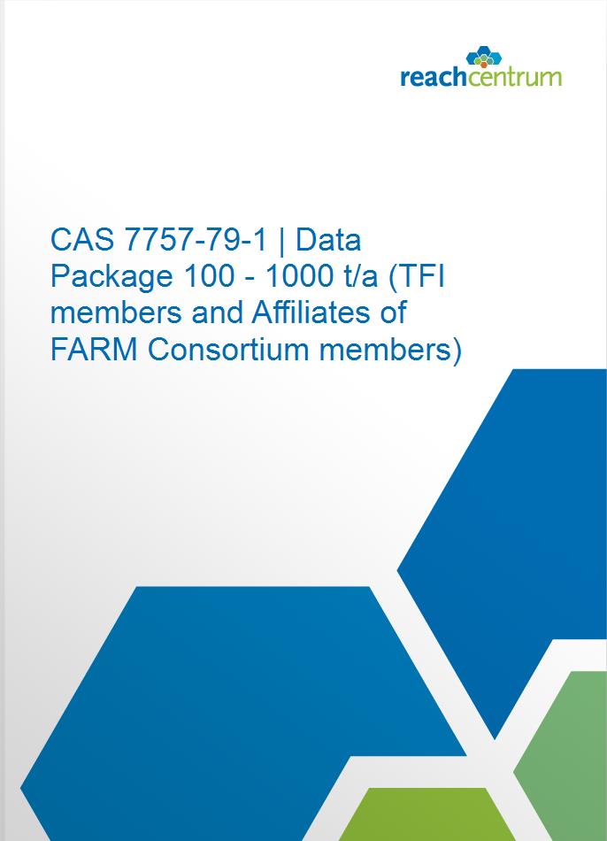 CAS 7757-79-1 | Data Package 100 - 1000 t/a (TFI members and Affiliates of FARM Consortium members)