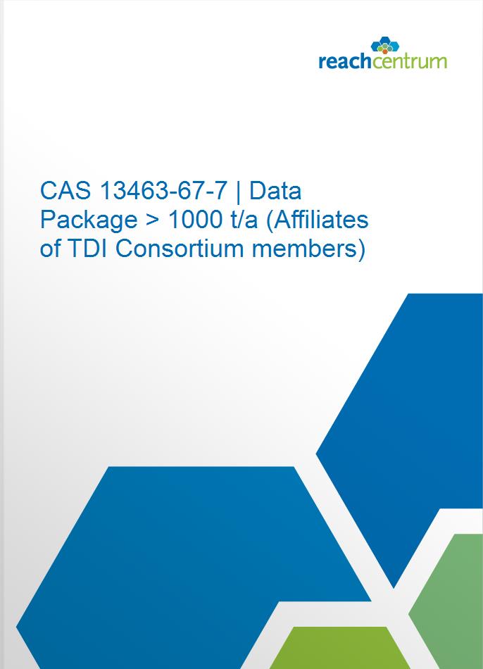 CAS 13463-67-7 | Data Package > 1000 t/a (Affiliates of TDI Consortium members)