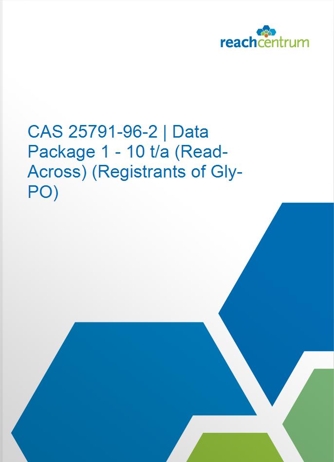 CAS 25791-96-2 | Data Package 1 - 10 t/a (Read-Across) (Registrants of Gly-PO)