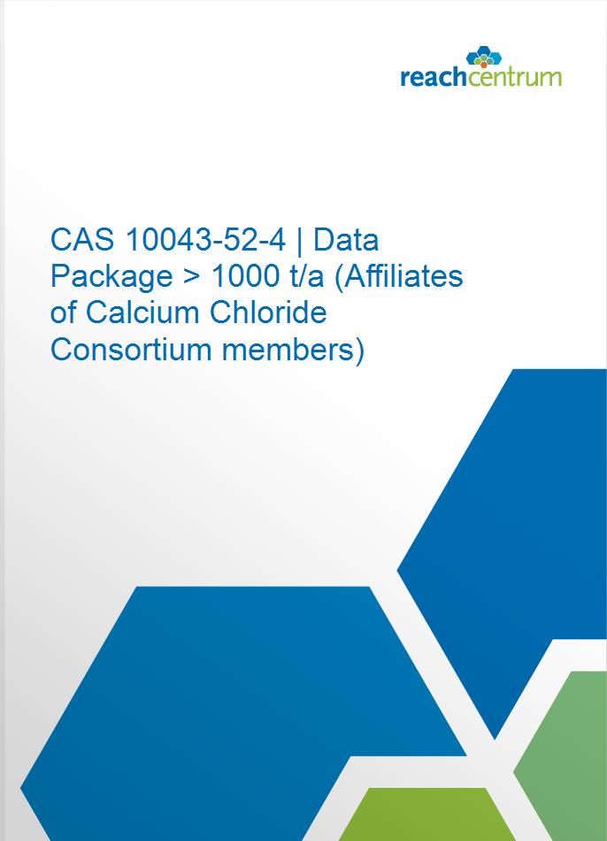 CAS 10043-52-4 | Data Package > 1000 t/a (Affiliates of Calcium Chloride Consortium members)